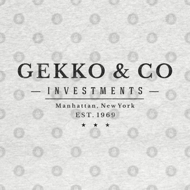Gekko & Co - Investments - modern vintage logo by BodinStreet